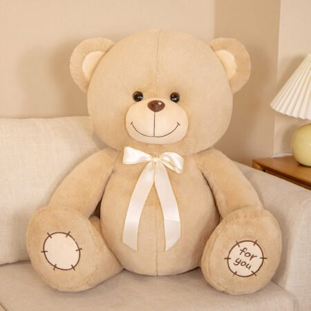 brown teddy bear with bowtie for gifting